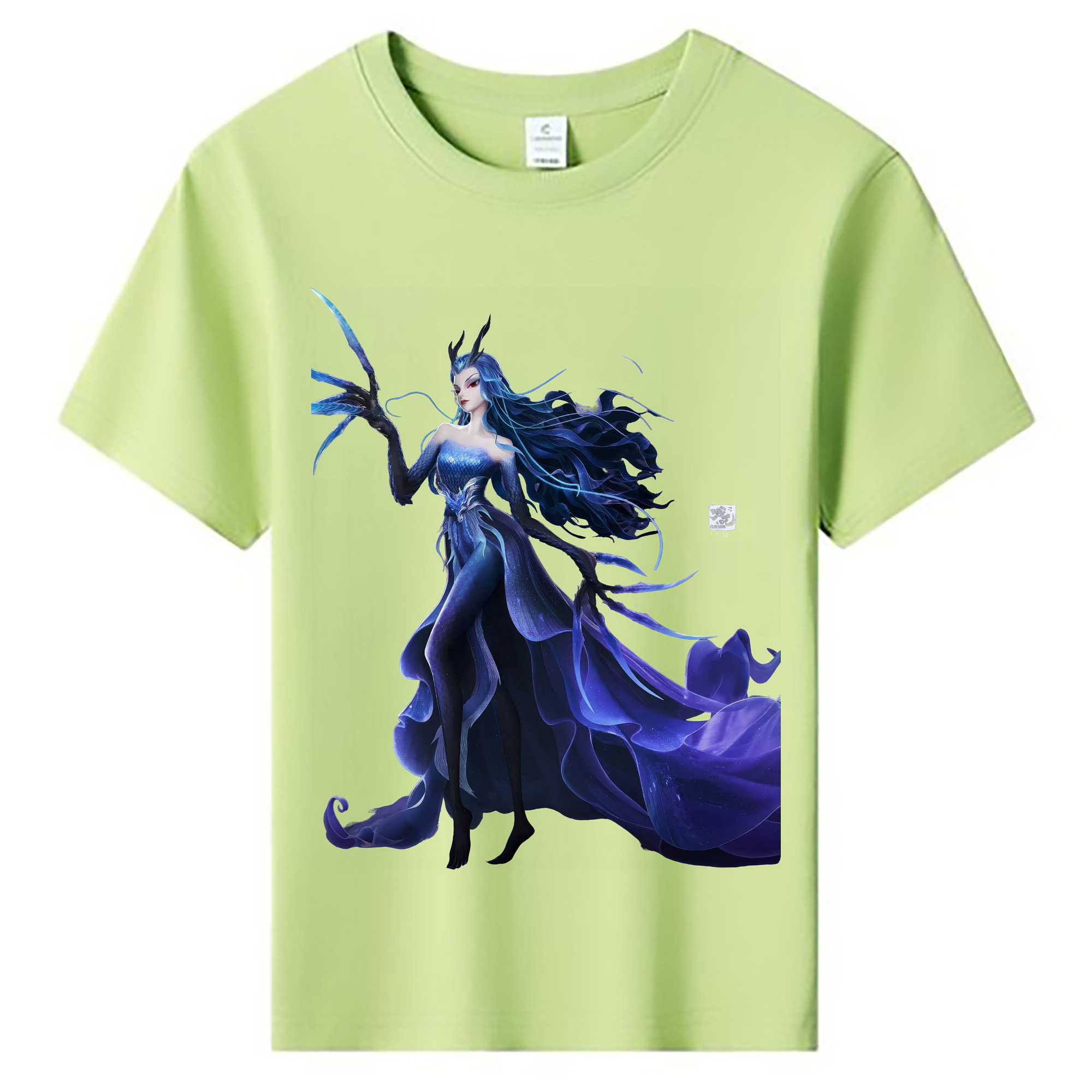 （画像用） Ne Zha 2 ナタ 魔童の大暴れ 綿100％キッズTシャツ（フロントプリント）